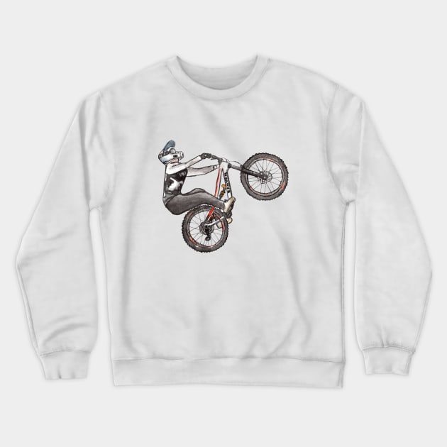 Fabio Wibmer Backflip Crewneck Sweatshirt by Oli's Art and Print